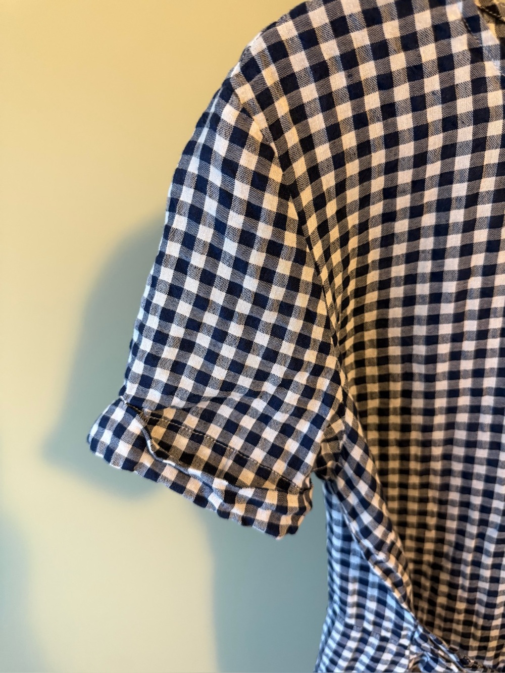 EUC Re-Posh J. McLaughlin Black and White Gingham Tie-Waist Dress SZ 8 - Picture 9 of 15